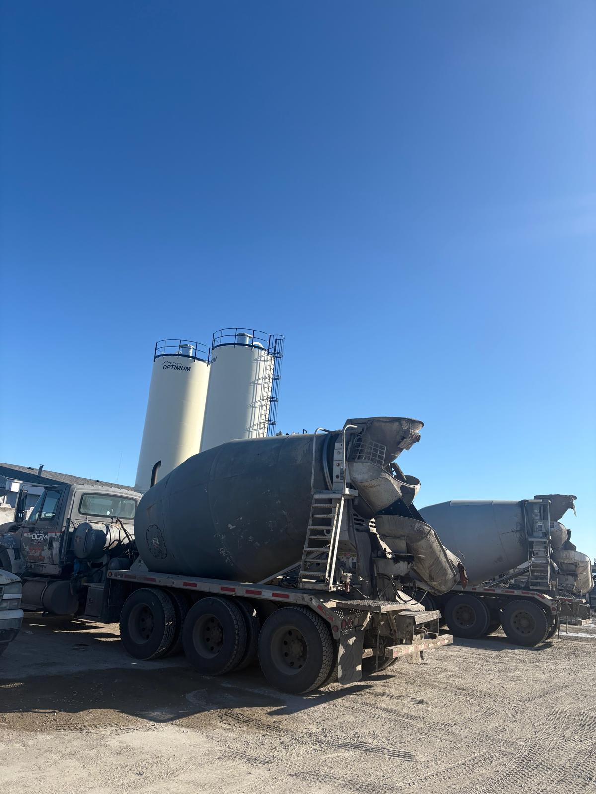 Batching plant at facility